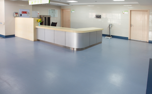 同質(zhì)透心pvc卷材地板，醫(yī)院教育行業(yè)新寵【騰方PVC地板】